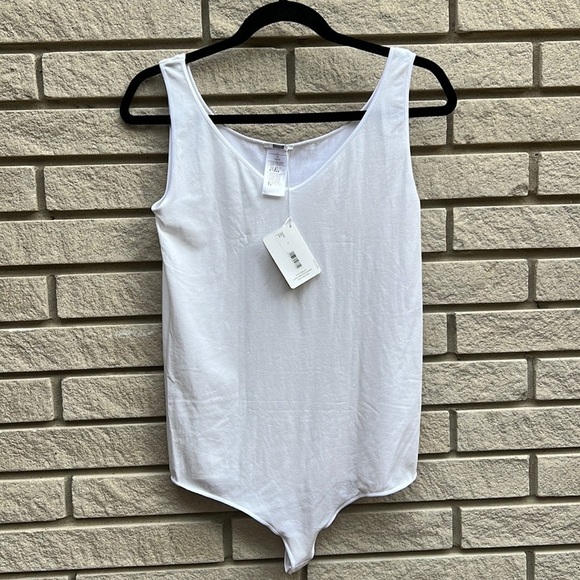 Wolford Viscose String Bodysuit - White - Size L - Picture 2 of 9